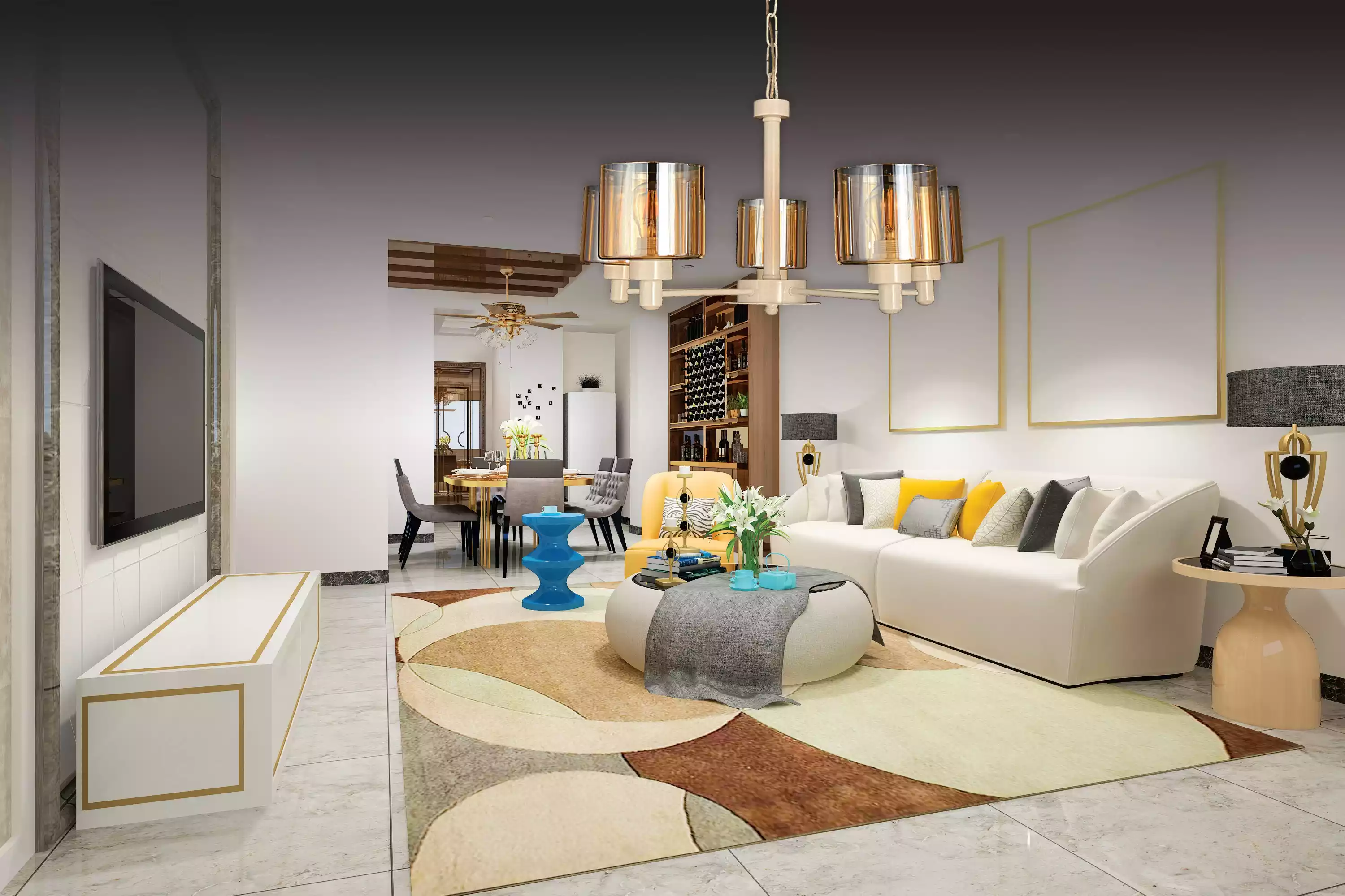 Deckenlampe Metall modernes Design Wohnzimmer Hängelampe …