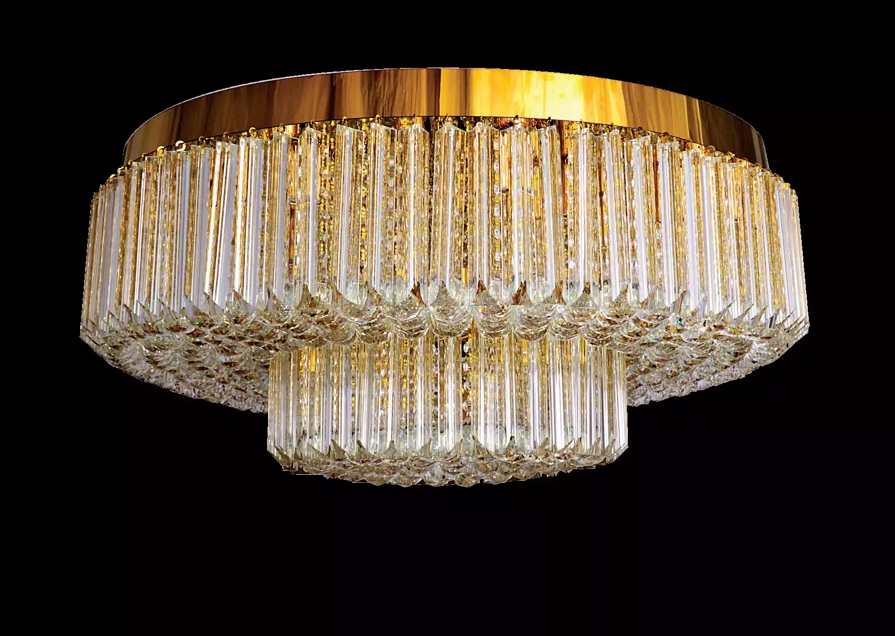 Kronleuchter Decken Leuchte Luxus Runder Luster Lampe gold Leuchten