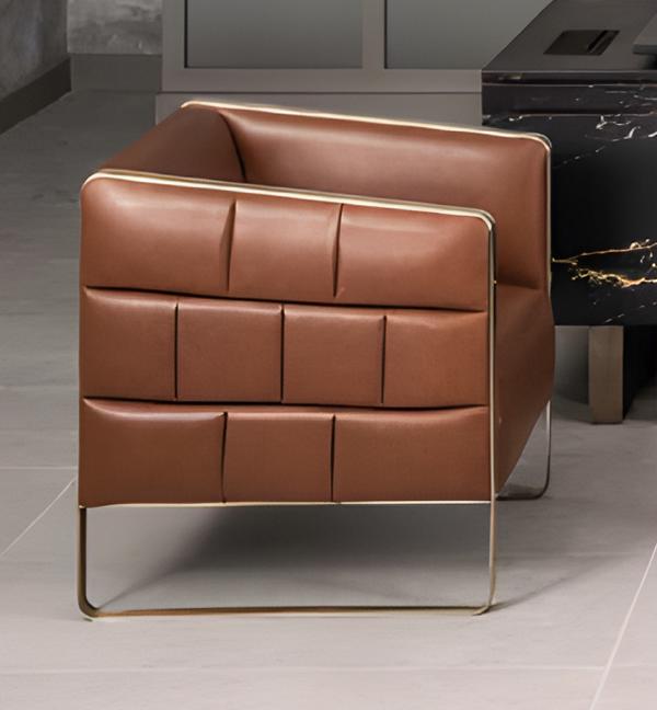 Büro Ohrensessel Sessel Polster Fernseh Modern Braun Büro …