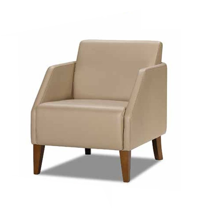 Beiger Einsitzer Luxuriöser Polstersessel Designer Loungesessel Möbel