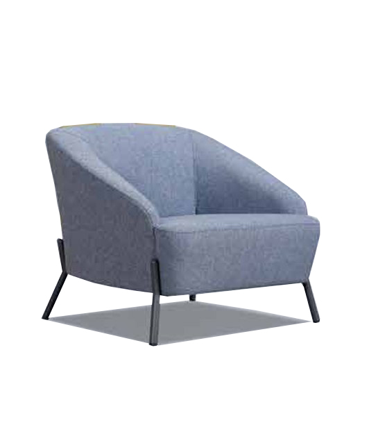 Grauer Textilsessel Luxuriöser Wohnzimmer Relaxsessel Edler …