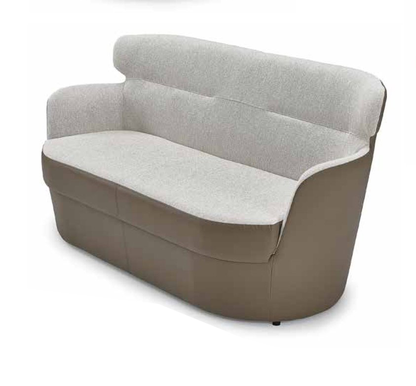 Sofa 2 Sitzer Design Polster Modern Leder Zweisitzer Couch Wohnzimmer