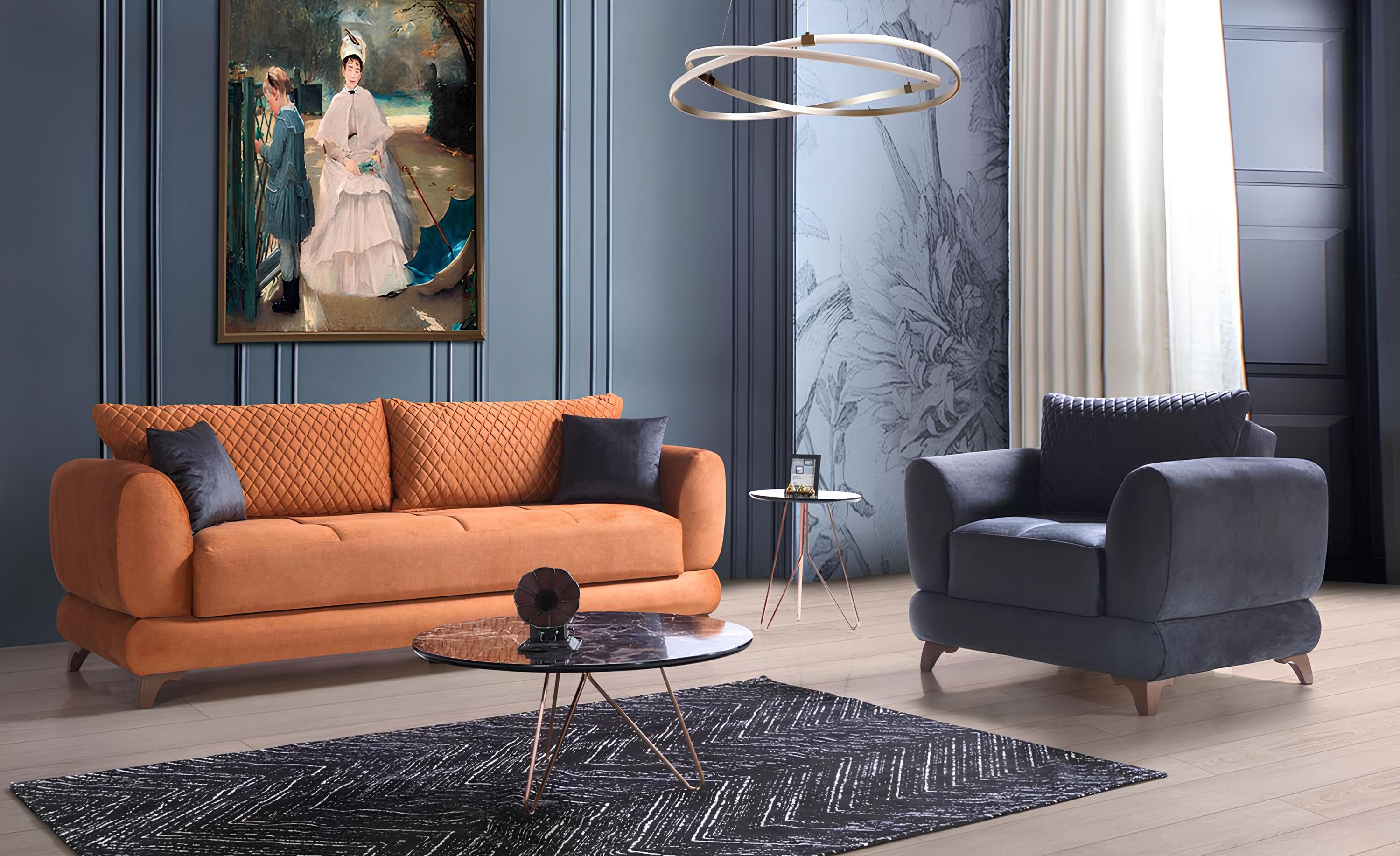 Klassisch Sofagarnitur 3+1 Sitzer Sofa 32er Komplett Set Relax Sessel 2tlg. Neu