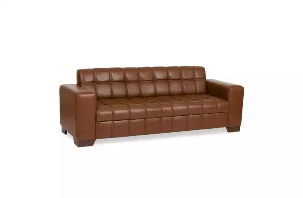 Brauner Dreisitzer Luxus Sofa Büromöbel Büroarrangement Bürodesign Neu