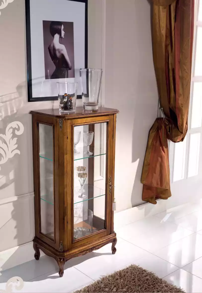 Klassische Braune Vitrine Luxus Glasschrank Designer …